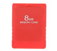 Tarjeta de memoria para videojuegos PS2 de 8 MB, compatible con FMCB1.966 y todos los juegos de PS2 (rojo)
