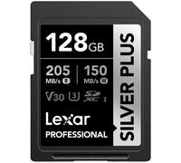 Tarjeta de memoria profesional SILVER PLUS SDXC UHS-I Clase 3 de 128 GB - LEXAR