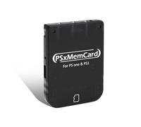 Tarjeta de Memoria PS1 con Tarjeta Micro SD de 512 MB, Tarjeta de Memoria de Juego de Alta Velocidad para Consola PS1 y PS One, soporta actualización de firmware y Ahorra Datos de Juego, Color Negro
