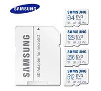 Tarjeta de memoria Samsung MicroSD EVO Plus 512GB 256GB 128GB U3 A2 V30 64GB U1 A1 C10 SDXC tarjeta Micro SD UHS-I TF Trans Flash Microsd
