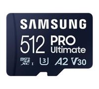 Tarjeta de Memoria Samsung Pro Ultimate 512GB microSD XC con Adaptador/ Clase 10/ 200MBs