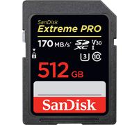 Tarjeta de memoria Sandisk Exrteme PRO 512 GB SDXC Clase 10 UHS-I