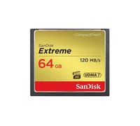 Tarjeta de memoria - SanDisk - Extreme CompactFlash - 64 Go - VPG20 - Negra
