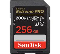 Tarjeta de memoria SanDisk Extreme PRO 256 GB SDHC, 200 MB/s y 140 MB/s de velocidad de lectura/escritura, UHS-I, Clase 10, U3, V3