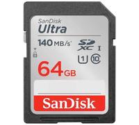 Tarjeta de Memoria SanDisk Ultra 64GB SD HC UHS-I - SDXC/ Clase 10/ 140MBs