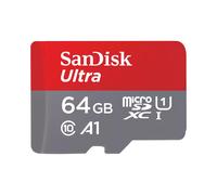 Tarjeta de memoria SanDisk Ultra microSDXC de 64 GB + adaptador SD 140 MB/s A1 Clase 10 UHS-I