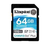 Tarjeta de Memória SD KINGSTON Canvas Go Plus (64 GB - 170 MB/s)
