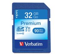 Tarjeta de memoria SDHC Premium Verbatim de 32 GB UHS-I Clase 10 Azul