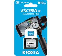 Kioxia Exceria G2 MicroSDHC 512GB UHS-III U3 A1 V30 Clase 10 + Adaptador SD