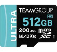 Tarjeta de Memoria Team Group Ultra MicroSDXC UHS-I U3 A2 V30 512GB C/Adaptador