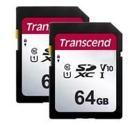 Tarjeta de memoria Transcend Secure Digital SDXC UHS-I de 64 GB compatible con la c mara digital Nikon D750 - Clase 10 U1 100 MB/s, serie 300 (pa