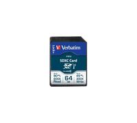 Tarjeta de memoria Verbatim PRO 64GB Clase 10 UHS-I SDXC - Negra