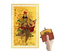 Tarjeta De Metal Dios De La Riqueza - Tarjeta De Cobre Dios De La | Tarjetas De Dioses De La Riqueza Estilo Chino Para Decoración De La Oficina En El Hogar Regalos Prosperidad Buena Suerte Col
