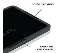 Tarjeta de monedas con fieltro y aluminio para carteras finas Slimpuro