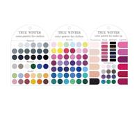Tarjeta de muestras de análisis de color, 12 muestras personales de | Guía de paleta de colores a juego para maquillaje, planificación, otoño, verano, invierno, cosecha