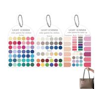 Tarjeta de muestras de análisis de color, tarjetas neutrales portátiles | Plantilla de color de maquillaje para maquillaje, planificación, otoño, verano, invierno, cosecha