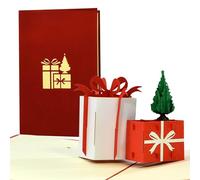 Tarjeta de Navidad 3D desplegable Pop up, idea de regalo adorable para, por ejemplo, un regalo de dinero, W35