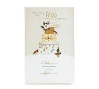 Tarjeta de Navidad para esposa con texto en inglés"Wife Christmas Card"
