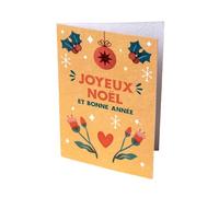 Tarjeta de Navidad para plantar con semillas | Tarjeta de felicitación original con sobre de papel vegetal | Regalo significativo y emocional | Resetea