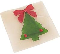 Tarjeta de Navidad Snack bovins Piel L: 16 cm L: 12 cm, H: 3,5 cm