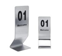 Tarjeta De Número De Mesa Restaurante Boda Letreros De Mesa De Acero Inoxidable, Para Fiesta, Restaurante, Bar, Letrero De Número De Mesa De Boda,1-20, 1-25, 1-30(1-100)