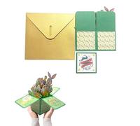 Tarjeta de Obsequio Especial,3D Desplegable Tarjeta de Felicitación de Boda y Despedida de Trabajo, Con Sobre y Nota Incluidos - Sorprende a Tus Seres Queridos en Esta Temporada Festiva