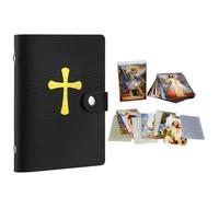 Tarjeta de oración de bolsillo, artístico devocional, tarjetas religiosas católicas con soporte, para viajes, dormitorio, mesita de noche, familiares, , coleccionistas y entusiastas