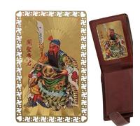 Tarjeta De Oro Del Dios De La Riqueza - Mapa Del Dios De La Riqueza Fenng Shui, La Tarjeta De Oro Tradicional China Para Recolectar | Tarjeta Golden Talisman Para Amigos De La Familia, Decorativo De R