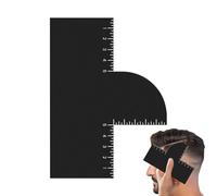 Tarjeta de peluquero | Herramienta de peluquero para dar forma a la línea del cabello | Guía de corte reutilizable con indicadores de medición para el aseo de niños y hombres
