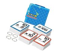 Tarjeta de práctica matemática para estudiantes para niños, divertida herramienta de aprendizaje de aritmética con papel de alta calidad, fichas educativas reutilizables, tarjetas de sustracción de