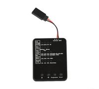Tarjeta de programación LED ESC, controlador electrónico sin escobillas, herramienta de ajuste de viaje, detección de voltaje ajustable y fuerza de frenado para coches RC barcos (negro)