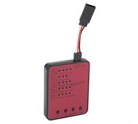 Tarjeta de programación LED ESC para controladores sin escobillas con soporte para modos de arranque normales y violentos suaves y conexión BEC (rojo)