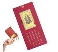 Tarjeta de prosperidad para el Año Nuevo Chino - pieza coleccionable de cobre como recuerdo, tarjeta de protección del año del caballo | Felicidad, y éxito, para el bolso, viajes, vacaciones y
