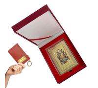 Tarjeta de prosperidad para el Año Nuevo Chino | Recuerdo de riqueza de cobre como símbolo de riqueza | Tarjeta de protección del Año del Caballo - para bolso, viaje, familia, vacaciones, hogar