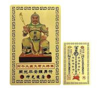 Tarjeta de protección Tai Sui, 2026, año del caballo, decoración del hogar de doble cara, tarjetas de bendición de Año Nuevo chino, para festivales, riqueza, armonía, prosperidad, éxito, adultos