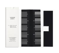 Tarjeta de prueba de solidez del color textil, escala de grises estándar de 5 niveles para evaluar las manchas, probador de determinación de la solidez del color por frotamiento(B)