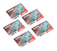 Tarjeta de Prueba UV de Mascota de Crawl indicador de Tarjeta UVB Reutilizable del Sensor UVB UVB para Pruebas UV de Reptiles Hechas de Material de plástico Premium 5 Paquete