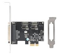 Tarjeta de Puerto Paralelo a PCIe, Adaptador de Impresora LPT con Interfaz DB25, Compatible con IEEE 1284 para impresoras, escáneres y programadores, Compatible con, Linux