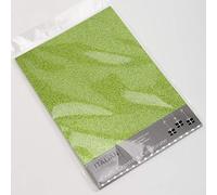 Tarjeta de purpurina A4, 250 g/m², no se desprende, color verde claro (10 hojas)