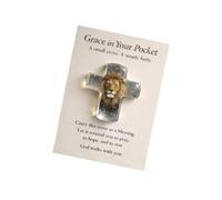 Tarjeta de recuerdo de bolsillo en miniatura con hermosas cruces de ángel, recuerdos significativos para mostrar el cuidado, tarjeta de aliento de abrazo de bolsillo
