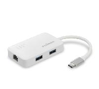 Edimax EU-4308 - Hub USB-C a 3 Puertos USB 3.0 con Gigabit Ethernet