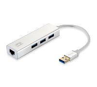 TARJETA DE RED 10/100/1000 LEVELONE USB-0503 USB + HUB USB3.0