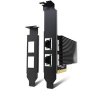 Tarjeta De Red 10G Doble Puerto RJ45, Tarjeta Ethernet YuanLey 10G Base-T con Controlador Intel X540, Adaptador Ethernet PCIe A 10Gb RJ45 Nic Compatible PCI Express X8, X16, para Windows/Linux/VMware