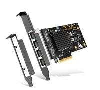 Tarjeta de Red Base-T de 4 Puertos, Controlador Intel I350, Adaptador PCIe Ethernet NICGIGA 4 x 1G, Tarjeta Nic de Puerto RJ45 de 1 GB, Windows 10/11/Windows Server/Linux