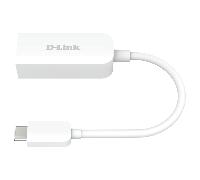 D-Link DUB-E250 Adaptador USB-C a Puerto RJ-45 Ethernet LAN 2.5 Gigabit, Plug&Play, Compatible Thunderbolt 3, MacOS y Windows, Blanco, USB 3.1, IEEE 802.3bz