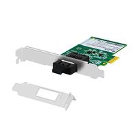 Tarjeta de red de fibra Gigabit NIC - puerto SC 1000Mbps PCI Express Ethernet adaptador LAN compatible con Windows Server/Windows/Linux/Vista, adaptador de red convergente SMF de fibra dúplex de 20 km