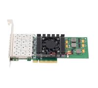 Tarjeta de Red de Servidor PCIe X8 de 10 Gbps con Puerto de Fibra LC Cuádruple SFP28, Chipset BCM57840, Indicador LED, Configuración IP Mac, Servidor SUSE, para Red Hat