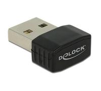 Tarjeta de Red Delock 12461 USB 2.0 Wi-Fi 5 AC433 Dual Band Negra