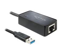 Tarjeta de Red Delock 62121 Ethernet Gigabit Negro Windows Mac IEEE 802.3