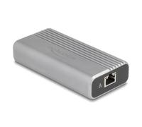 Tarjeta de Red DeLock 64349 USB Tipo C 40 Gbps Aluminio Cable 30 cm